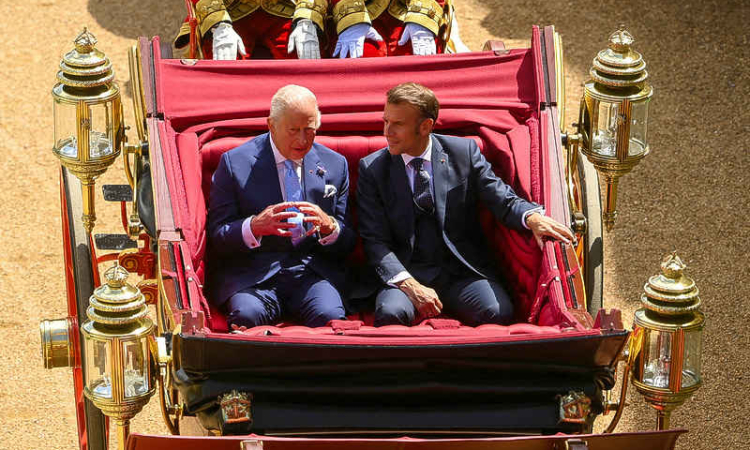 UK and France must end dependency  on America and China, Macron warns